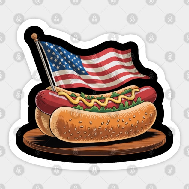july-4th Sticker by Creatifly Graphic Tees